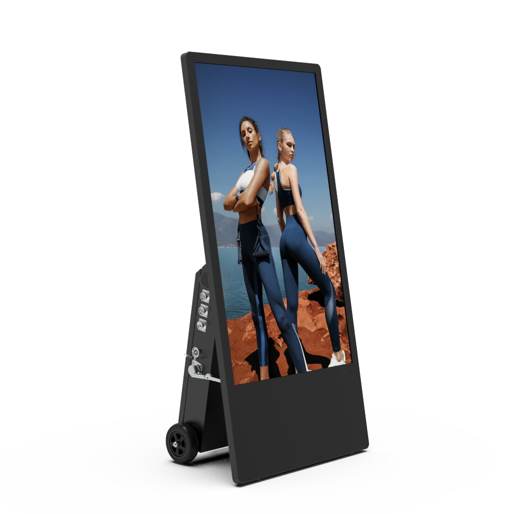 Digitaal outdoor reclamedisplay met accu