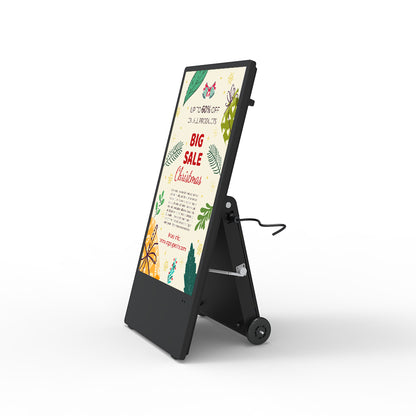 Digitaal outdoor reclamedisplay met accu
